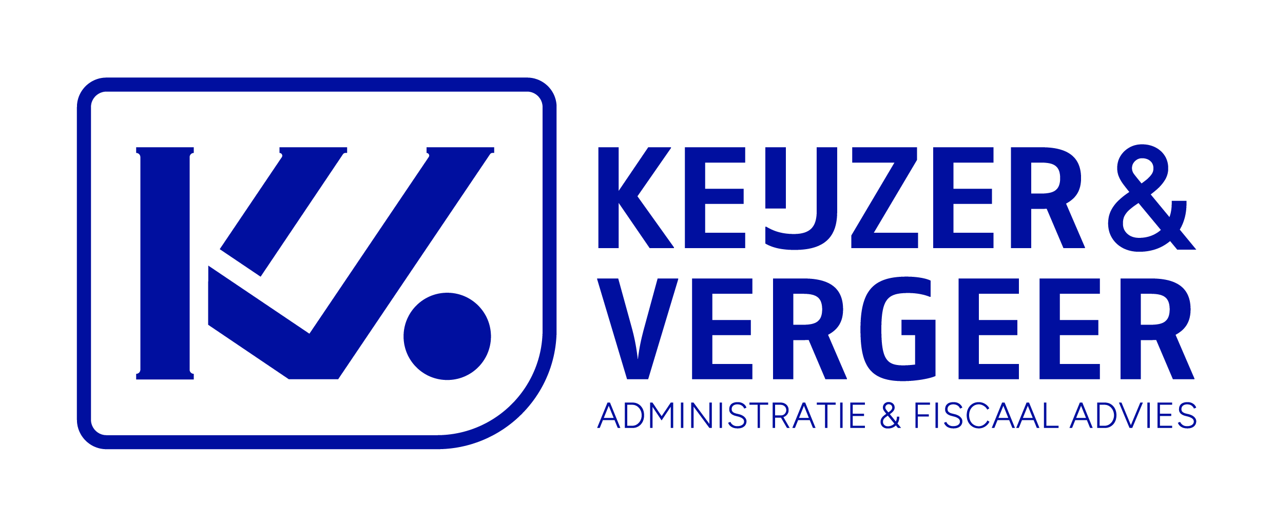 Logo Keijzer en Vergeer in het wit
